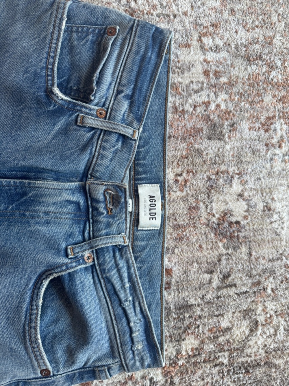 Agolde High Rise Stretch Stovepipe Jeans - Picture 4 of 6